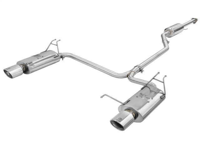 aFe Takeda Exhaust 2.25in to 2in Dia 304SS Cat-Back w/Polished Tips 08-12 Honda Accord Coupe V6 3.5L - RPL Performance