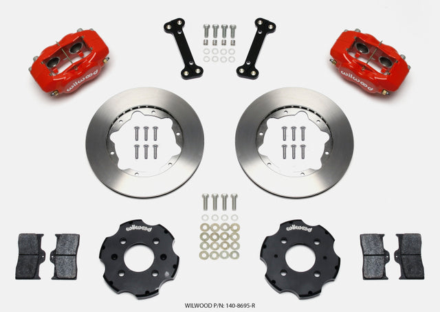 Wilwood Forged Dynalite Front Hat Kit 11.00in Red Integra/Civic w/Fac.240mm Rtr - RPL Performance