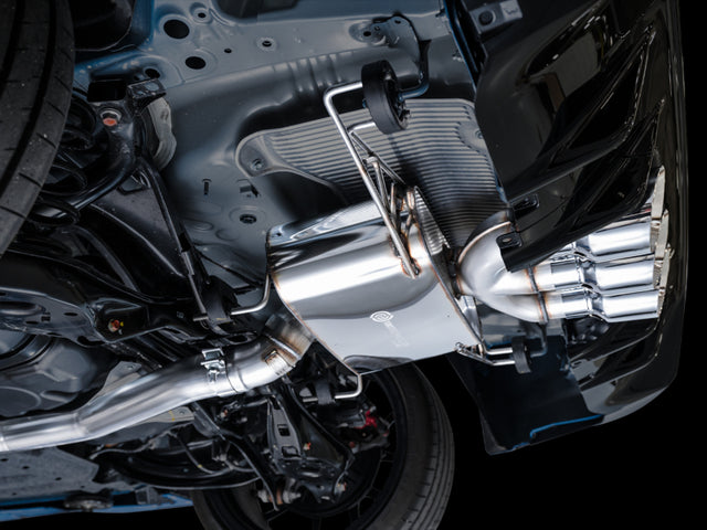 AWE Tuning 2023 Honda Civic Type R FL5 Touring Edition Exhaust w/ Triple Chrome Silver Tips - RPL Performance