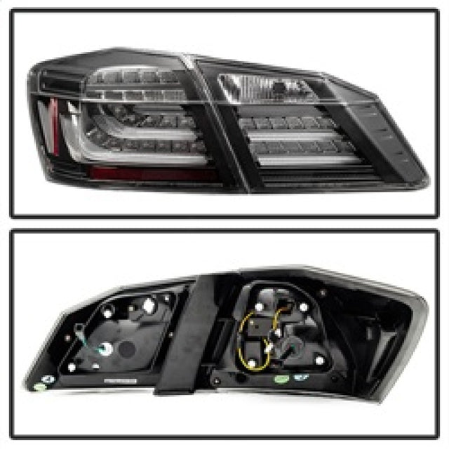 Spyder Honda Accord 2013-2015 4DR LED Tail Lights - Black ALT-YD-HA13LED-LED-BK - RPL Performance