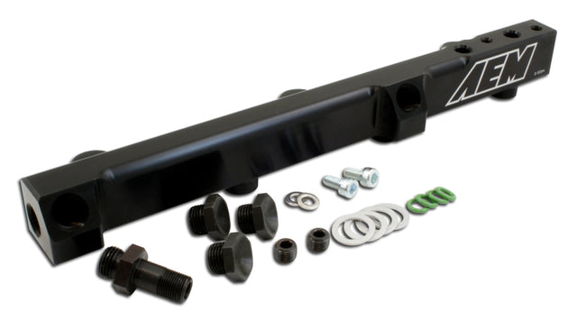 AEM 90-93 Accord DX/LX/SE/EX & 92-01 Prelude S/Si/Si VTEC Black Fuel Rail - RPL Performance