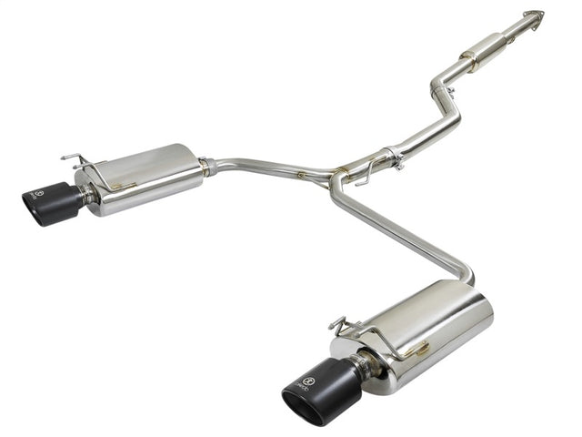 aFe Takeda Exhaust 304SS Dual Cat-Back w/ Black Tips 13-17 Honda Accord LX/EX/EX-L Sedan L4 2.4L - RPL Performance