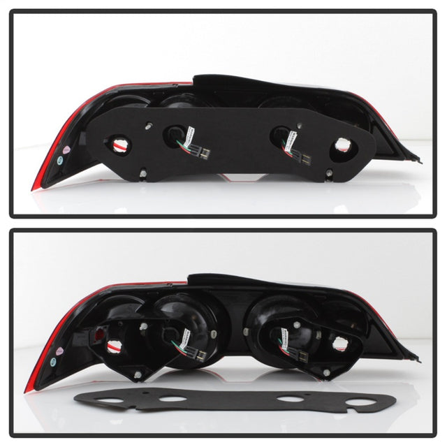 Spyder Acura RSX 02-04 LED Tail Lights Red Clear ALT-YD-ARSX02-LED-RC - RPL Performance