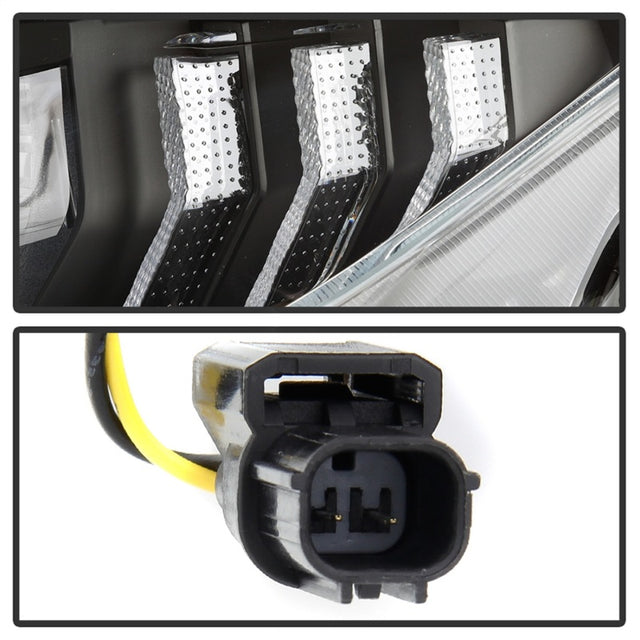 Spyder Honda Civic 16-18 2DR/4DR/Hatchback Headlight Black PRO-YD-HC16PL-SEQ-BK - RPL Performance