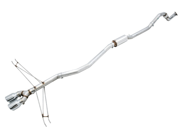 AWE Tuning 2016+ Honda Civic Si Track Edition Exhaust w/Front Pipe & Dual Chrome Silver Tips - RPL Performance