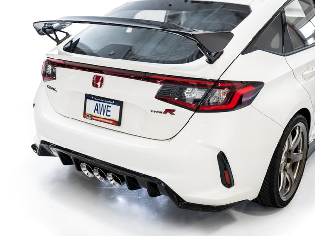 AWE Tuning 2023 Honda Civic Type R FL5 Touring Edition Exhaust w/ Triple Chrome Silver Tips - RPL Performance