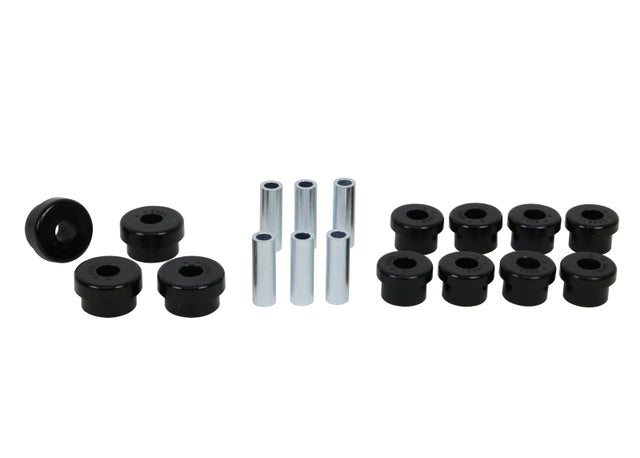 Whiteline Plus 88-00 Honda Civic / 88-9/95 CRX Rear Control Arm - Lower Inner & Outer Bushing Kit - RPL Performance