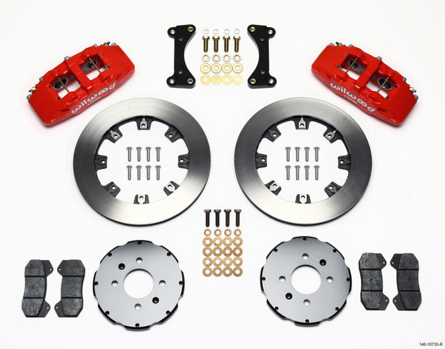 Wilwood Dynapro 6 Front Hat Kit 12.19in Red 94-01 Honda/Acura w/262mm Disc - RPL Performance