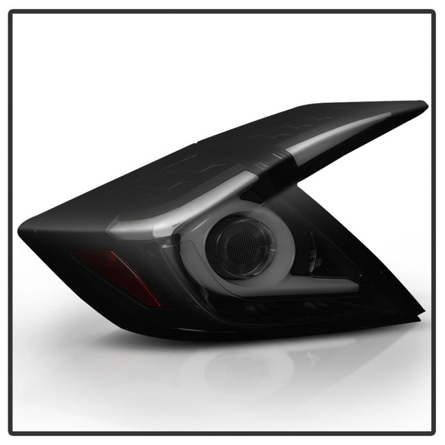 Spyder 16-18 Honda Civic 4 Door Light Bar LED Tail Lights - Black Smoke (ALT-YD-HC164D-LB-BSM) - RPL Performance