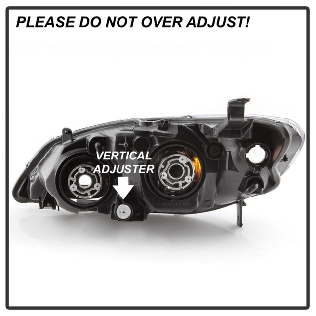 xTune 04-05 Honda Civic (Excl Hatchback/Si) OEM Style Headlights - Black (HD-JH-HC04-4D-AM-BK) - RPL Performance