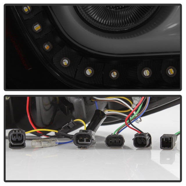 Spyder 16-18 Honda Civic 4 Door Light Bar LED Tail Lights - Black Smoke (ALT-YD-HC164D-LB-BSM) - RPL Performance