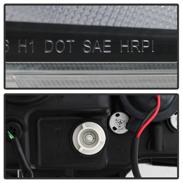 Spyder 16-18 Honda Civic 4Dr w/LED Seq Turn Sig Lights Proj Headlight - Black - PRO-YD-HC16-SEQ-BK - RPL Performance