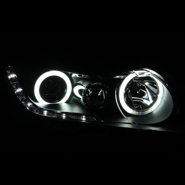 ANZO 2006-2011 Honda Civic Projector Headlights w/ Halo Black (CCFL) - RPL Performance