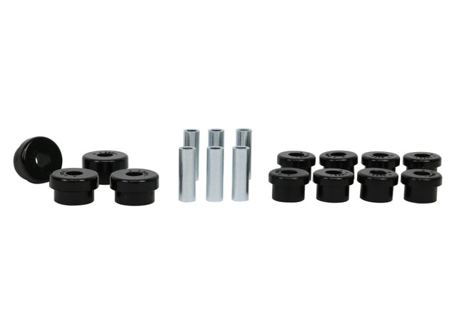 Whiteline Plus 88-00 Honda Civic / 88-9/95 CRX Rear Control Arm - Lower Inner & Outer Bushing Kit - RPL Performance
