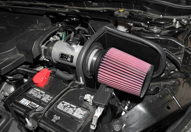 K&N 13-14 Honda Accord 3.5L V6 69 Series Typhoon Air Intake System - Silver Cold Air Intake Kit - RPL Performance