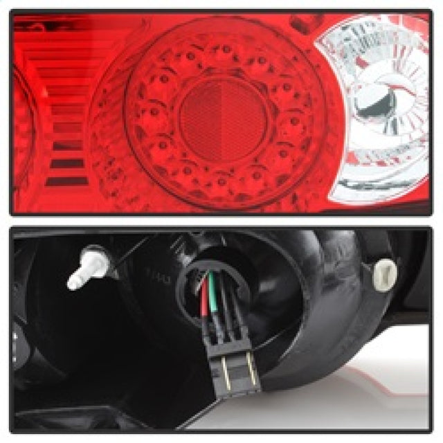 Spyder Acura RSX 02-04 LED Tail Lights Red Clear ALT-YD-ARSX02-LED-RC - RPL Performance