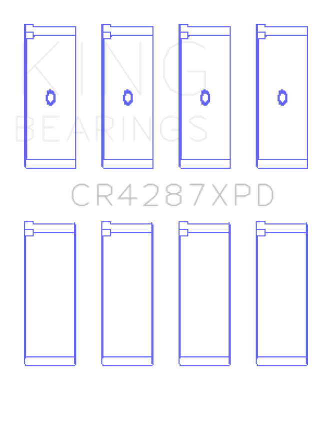 King Honda B18C1/B18C5 16V (Size Standard - Predoweled for Alum Rods) Performance Rod Bearing Set - RPL Performance
