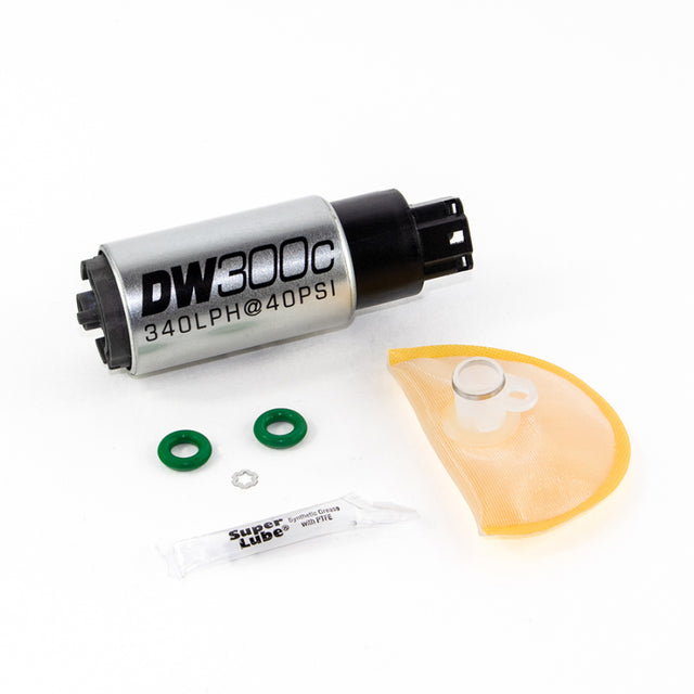 DeatschWerks 340lph DW300C Compact Fuel Pump w/ 06-11 Civic Set Up Kit (w/o Mounting Clips) - RPL Performance
