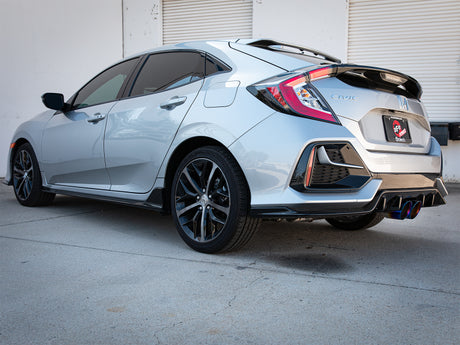 aFe Takeda 3in 304 SS Cat-Back Exhaust System w/Blue Flame Tips 17-20 Honda Civic Sport L4-1.5L (t) - RPL Performance