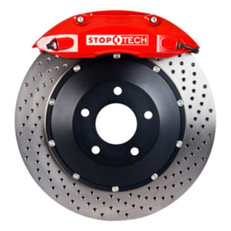 StopTech 91-05 Acura NSX Rear BBK w/Red ST-40/10 Calipers Drilled 328x28mm Rotors - RPL Performance