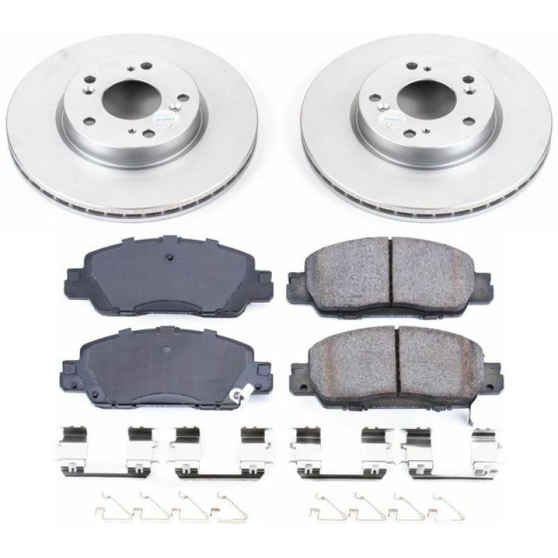 Power Stop 16-17 Honda Accord Front Z17 Evolution Geomet Coated Brake Kit - RPL Performance