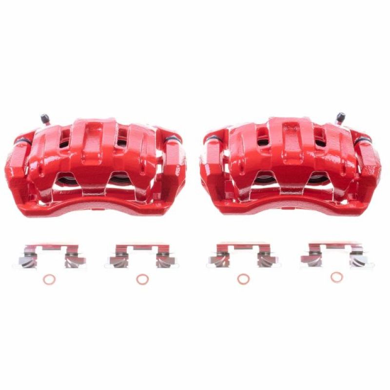 Power Stop 07-12 Acura RDX Front Red Calipers w/Brackets - Pair - RPL Performance