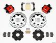 Wilwood Combination Parking Brake Rear Kit 12.19in Drilled Red Civic / Integra Disc 2.39 Hub Offset - RPL Performance