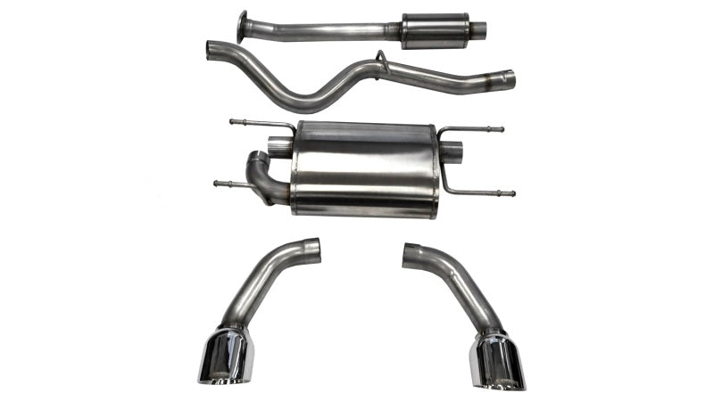 Corsa 2012-2020 Scion FRS / Subaru BRZ Polished Sport Cat-Back Exhaust - RPL Performance