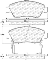 StopTech Street Touring 02-06 Acura RSX Type S / 93-95 Civic Coupe / 04-05 Civic Si