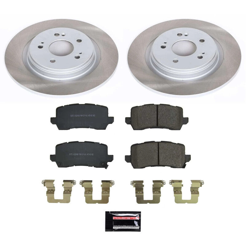 Power Stop 21-22 Honda Odyssey Rear Semi-Coated Rotor Kit - RPL Performance