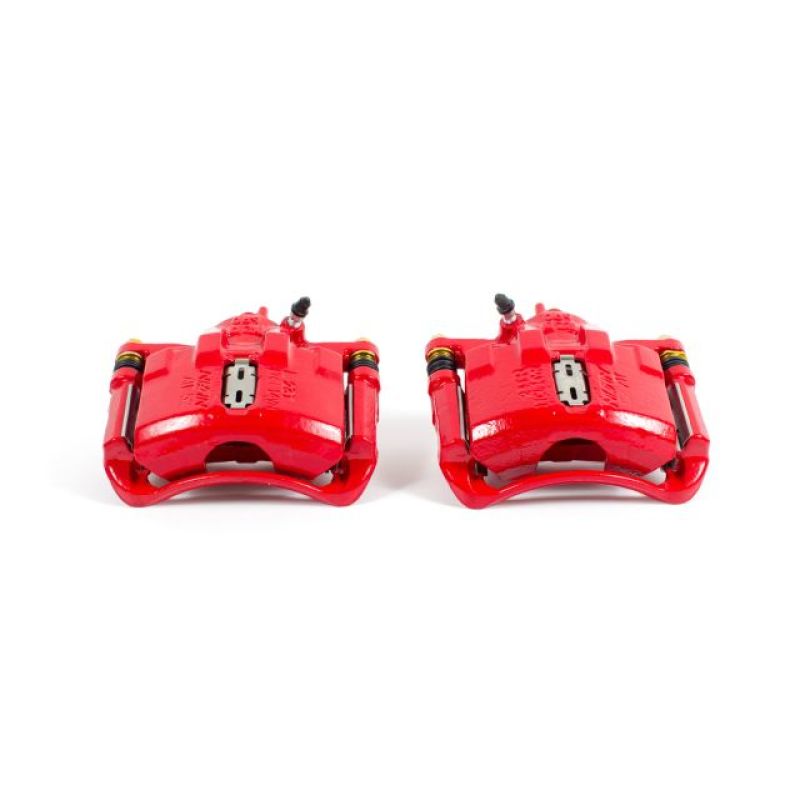 Power Stop 90-93 Honda Accord Front Red Calipers w/Brackets - Pair - RPL Performance