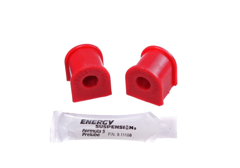 Energy Suspension 06-11 Honda Civic (Excl Si) 12mm Rear Sway Bar Bushings - Red - RPL Performance