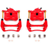 Power Stop 92-96 Honda Prelude Front Red Calipers w/Brackets - Pair - RPL Performance