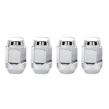 McGard Hex Lug Nut (Cone Seat Bulge Style) M12X1.5 / 3/4 Hex / 1.45in. Length (4-Pack) - Chrome - RPL Performance