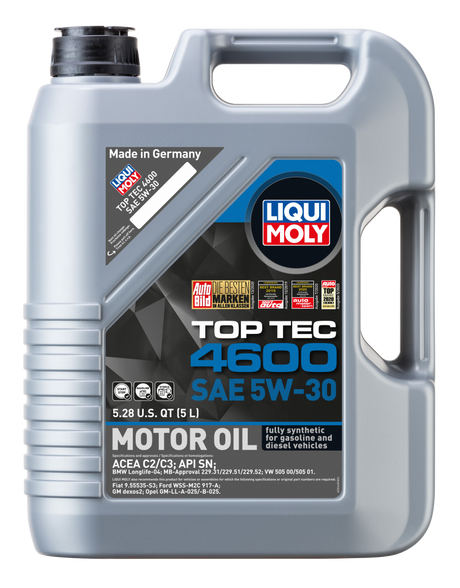 LIQUI MOLY 5L Top Tec 4600 Motor Oil SAE 5W30 - RPL Performance