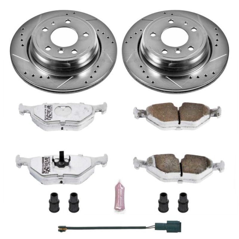 Power Stop 94-95 BMW 540i Rear Z26 Street Warrior Brake Kit - RPL Performance