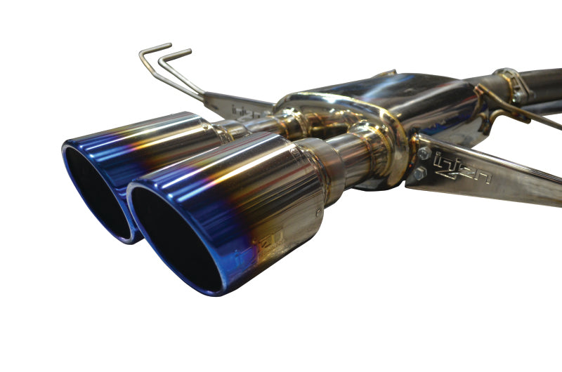 Injen 17-19 Honda Civic Type-R 3in SS Cat-Back Exhaust w/ Dual Burnt Titanium Tips