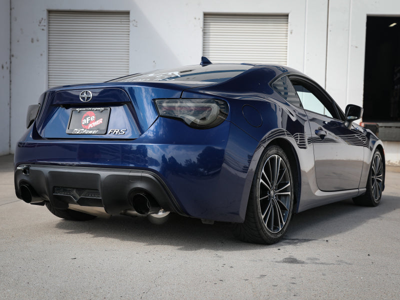 aFe Takeda Exhaust Axle-Back 13-15 Scion FRS / Subaru BRZ 304SS Black Dual Tips Exhaust - RPL Performance