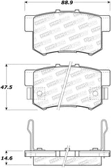 StopTech Sport Performance 97-02 Honda Accord Rear Brake Pads