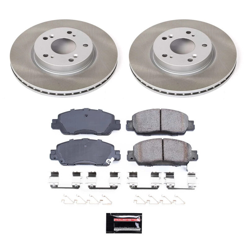 Power Stop 16-17 Honda Accord Front Semi-Coated Rotor Kit - RPL Performance