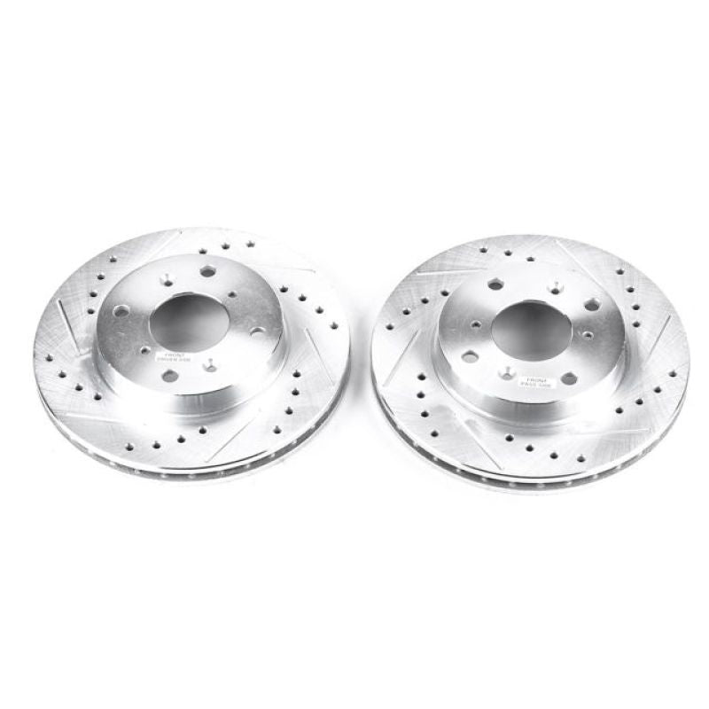 Power Stop 98-99 Acura CL Front Evolution Drilled & Slotted Rotors - Pair - RPL Performance