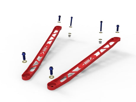 aFe CONTROL 304 Stainless Steel Front Suspension Strut Brace Red - Toyota GR Supra (A90) 20-21 - RPL Performance