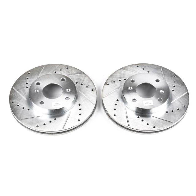 Power Stop 98-99 Acura CL Front Evolution Drilled & Slotted Rotors - Pair - RPL Performance