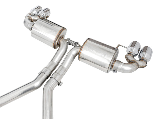 AWE Tuning 2019+ BMW M340i (G20) Resonated Touring Edition Exhaust - Quad Chrome Silver Tips - RPL Performance