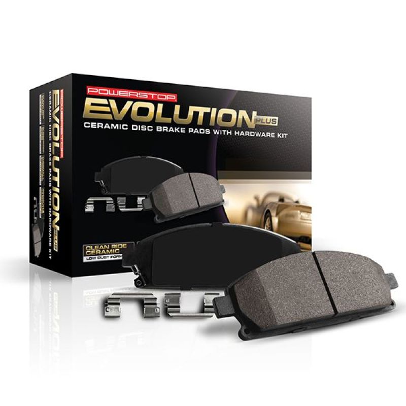 Power Stop 17-21 Honda Civic Front Z17 Evo Ceramic Brake Pads w/Hardware - RPL Performance