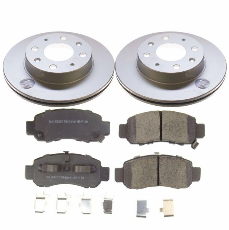 Power Stop 00-06 Honda Insight Front Z17 Evolution Geomet Coated Brake Kit - RPL Performance