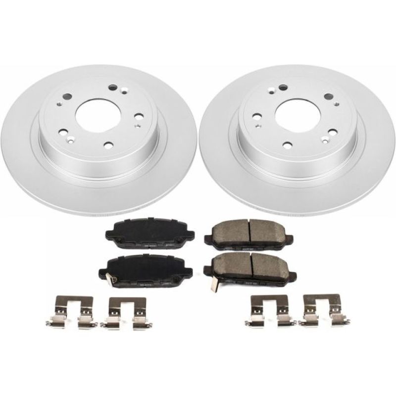 Power Stop 16-18 Honda HR-V Rear Z17 Evolution Geomet Coated Brake Kit