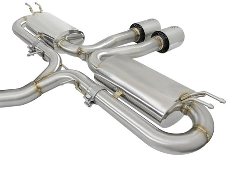 aFe Takeda 3in 304 SS Cat-Back Exhaust System w/Polished Tips 2017+ Honda Civic Si (4dr) I4 1.5L (t) - RPL Performance