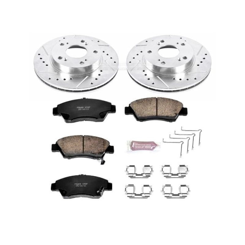 Power Stop 06-11 Honda Civic Front Z23 Evolution Sport Brake Kit