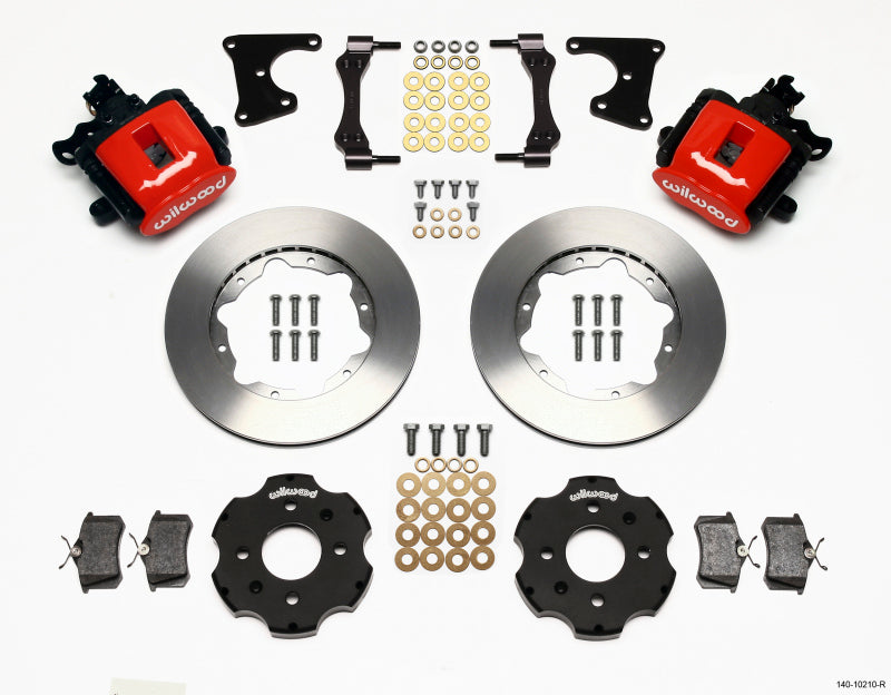 Wilwood Combination Parking Brake Rear Kit 11.00in Red Civic / Integra Drum 2.71 Hub Offset - RPL Performance